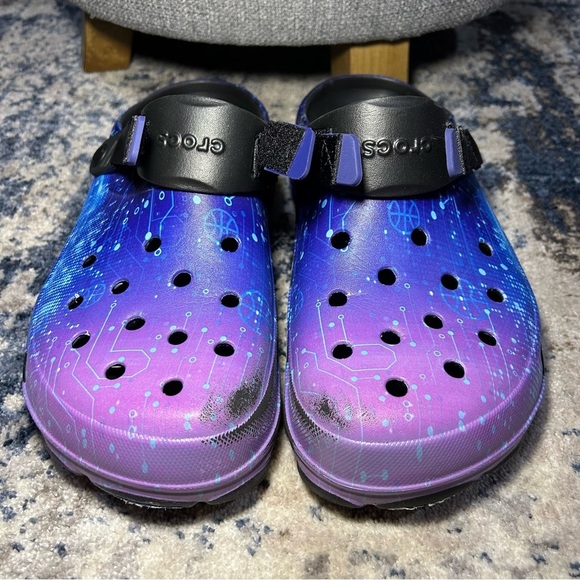 Crocs Classic All-Terrain Looney Tunes Space Jam Black Purple Clogs Size 12 main image 6